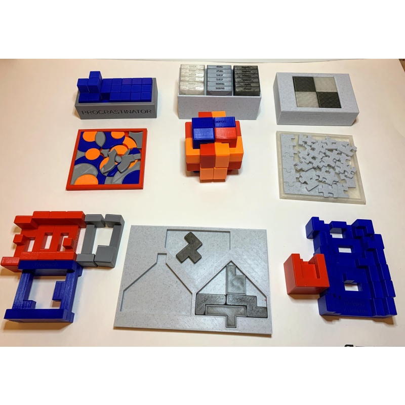 3D Printed Puzzle Lot