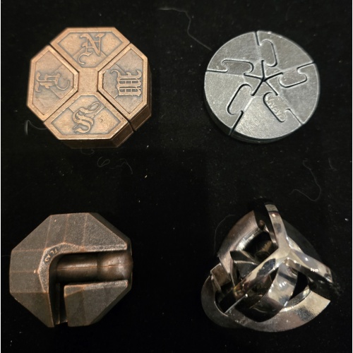 Hanayama Cast Metal Puzzle Collection (Set of 4)