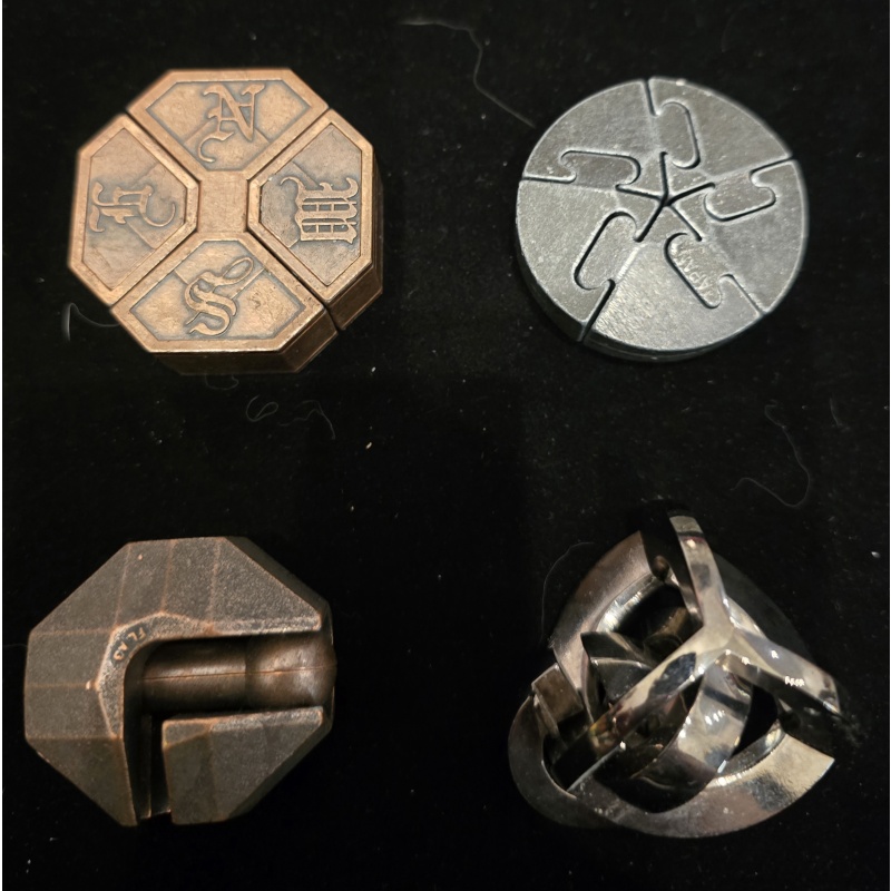 Hanayama Cast Metal Puzzle Collection (Set of 4)