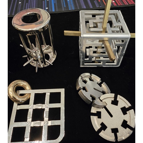 The Chrome & Brass Quartet: Premium Metal Puzzle Lot