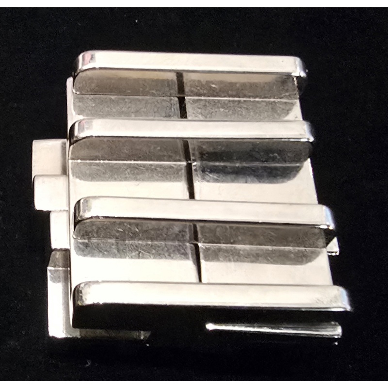 Lot of 3 Hanayama Cast Metal Puzzles - Devil, Square, & Coaster