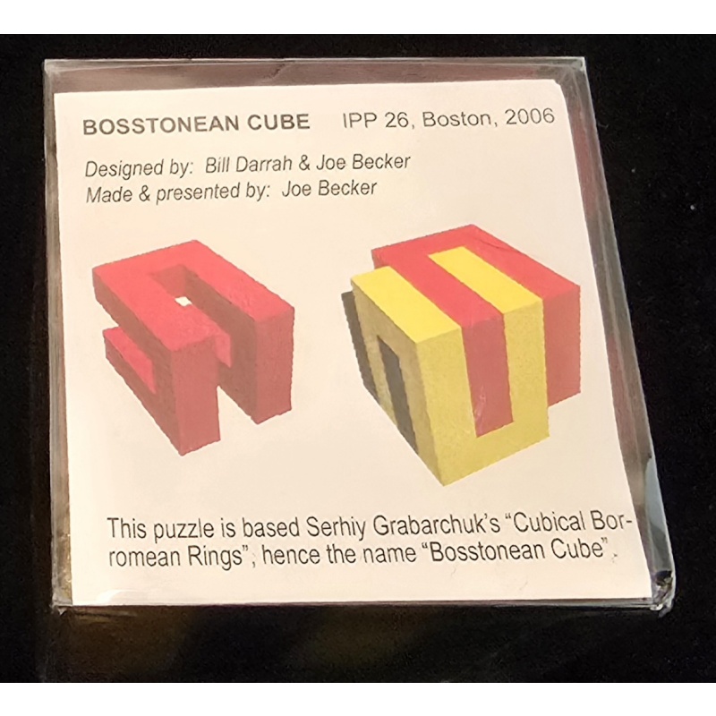 Rare Bosstonean Cube - IPP26 Boston (2006) - Coordinate Motion Puzzle by Joe Becker & Bill Darrah