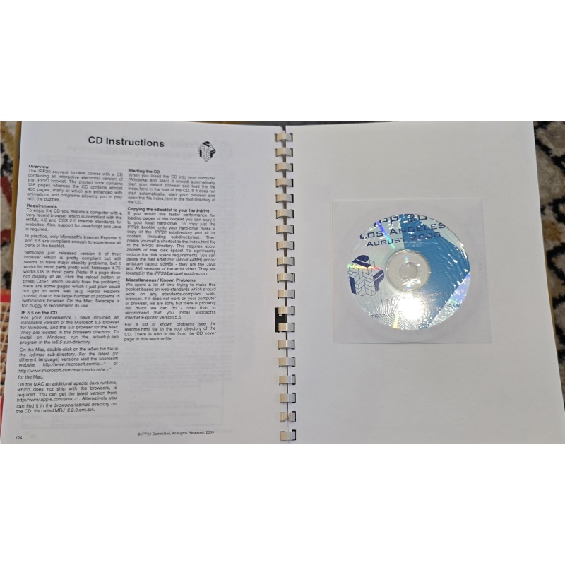 ​Rare 20th Anniversary Edition: IPP20 Los Angeles (2000) Official Souvenir Book & CD