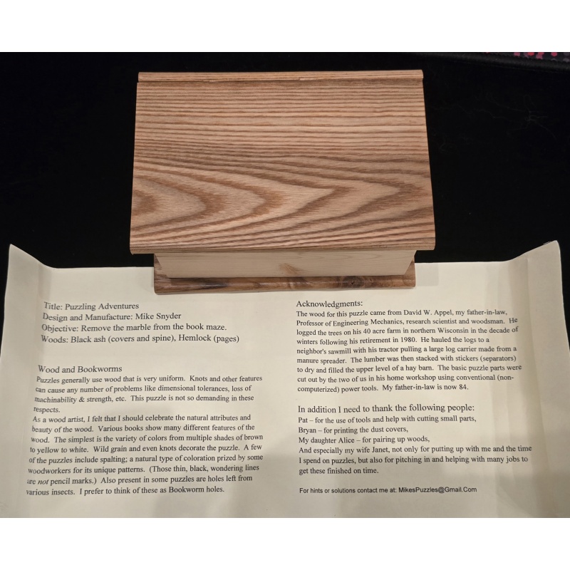 "Puzzling Adventures" by Mike Snyder - From the Estate of Bill Darrah!