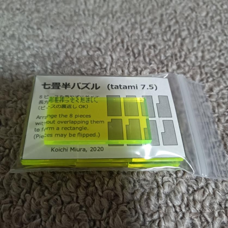 Set of 2 Koichi Miura's Acrylic puzzles