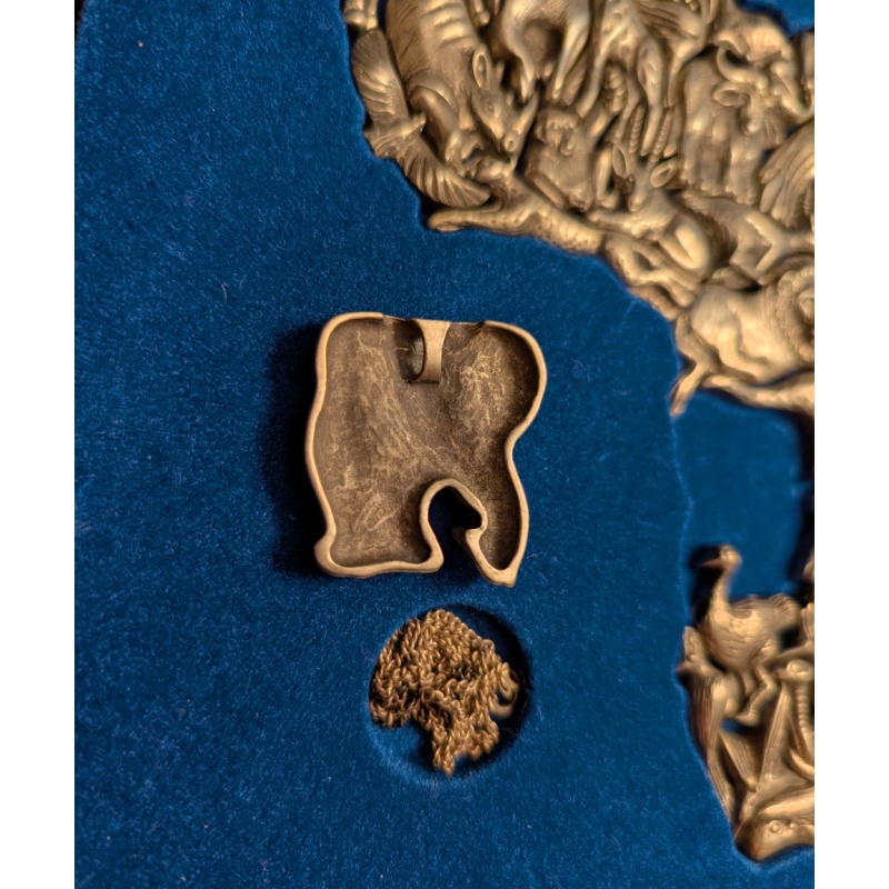 The African Puzzle - Silver/Pewter with necklace and pendants