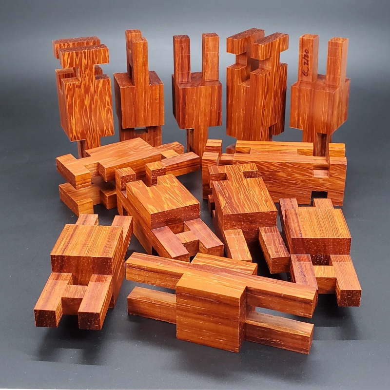 Twelve Straight/Twisted (Paduak) by Yukio Hirose and Eric Fuller