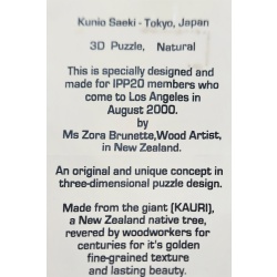 3D Puzzle, Natural by Kunio Saeki IPP20 Los Angeles 2000
