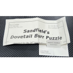 Sandfeld's Dovetail Burr Puzzle, IPP20 2000