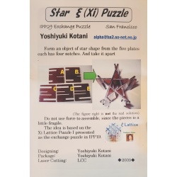 Star Xi Puzzle by Yoshiyuki Kotani IPP29