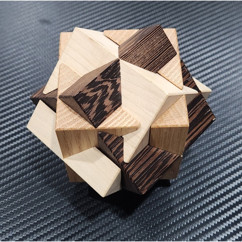 Tri Cube Fused Interlocking puzzle