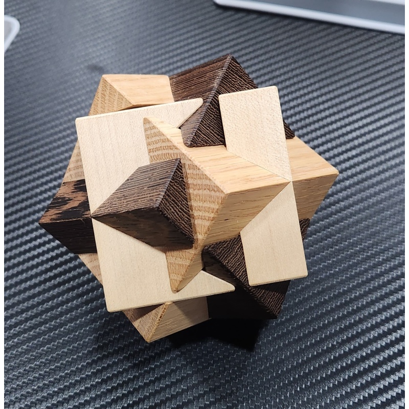 Tri Cube Fused Interlocking puzzle