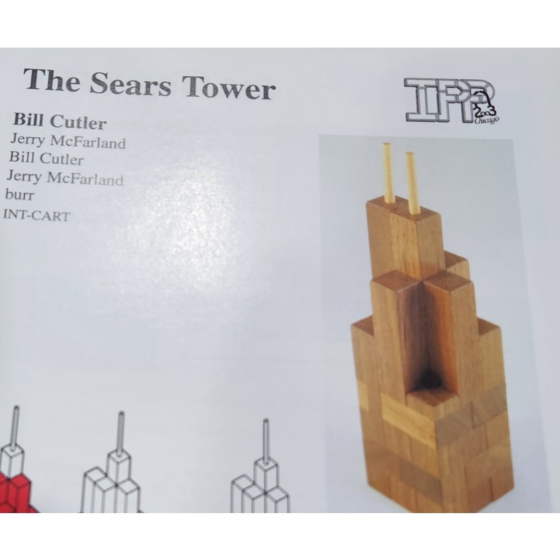 The Sears Tower Burr, see below for the list of amazing names behind this puzzle