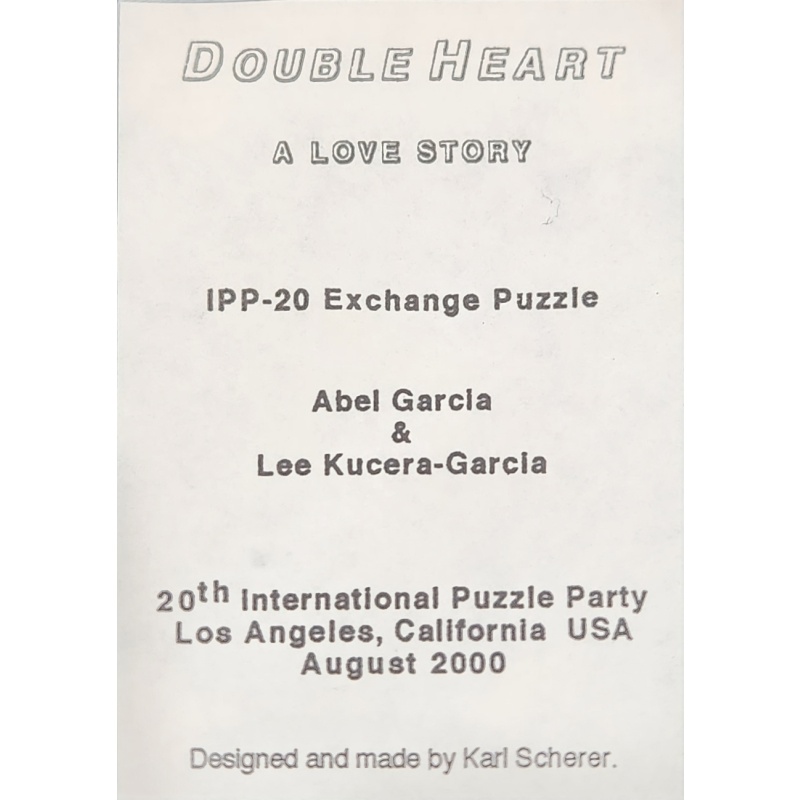 Double Heart A Love Story by Abel Garcia and Lee Kucera-Garcia, IPP20 2000