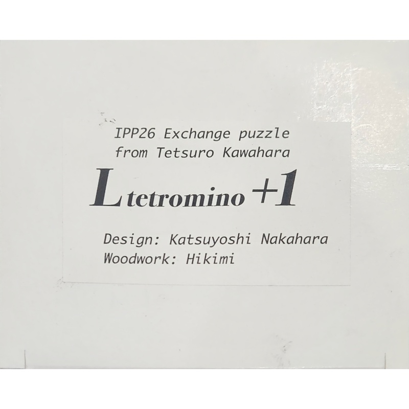 Ltetromino Plus1 by Katsuyoshi Nakahara IPP26 2006