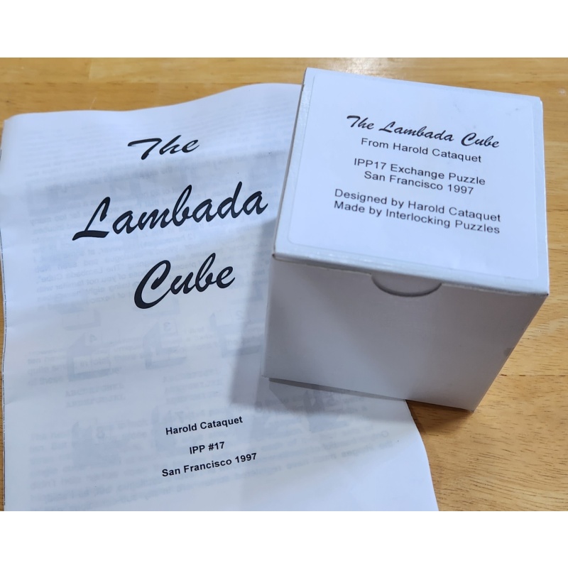 The Lambda Cube by Harold Cataquet, made by Interlocking Puzzles