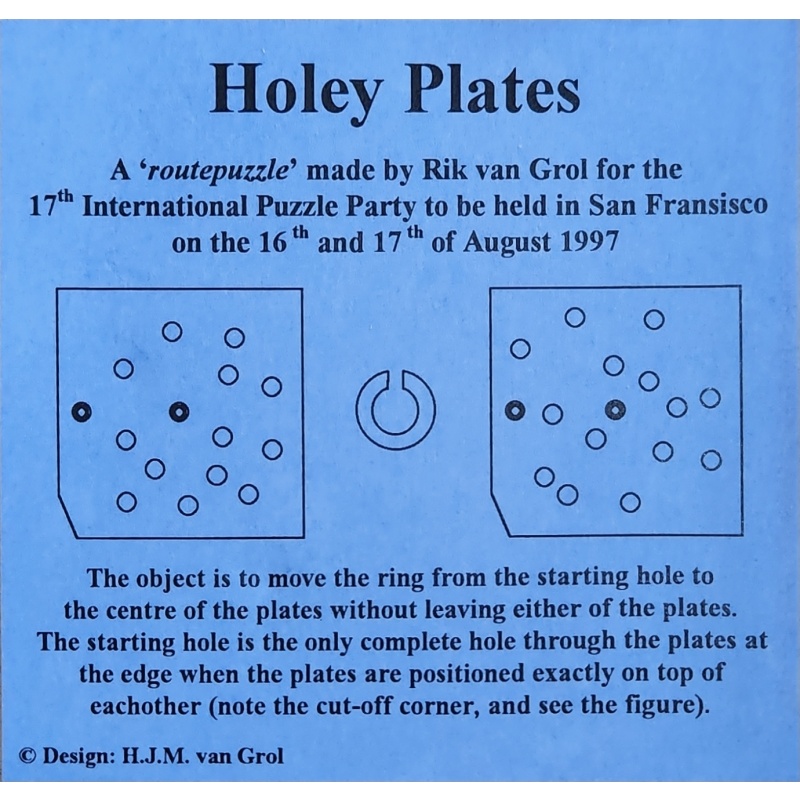 Holey Plates by HJM van Grol, IPP17 1997