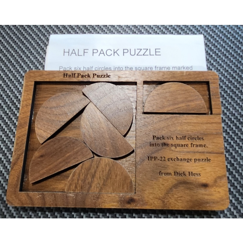 Half Pack Puzzle by Dick Hess, made by Walt and Chris Hoppe, IPP22 2002