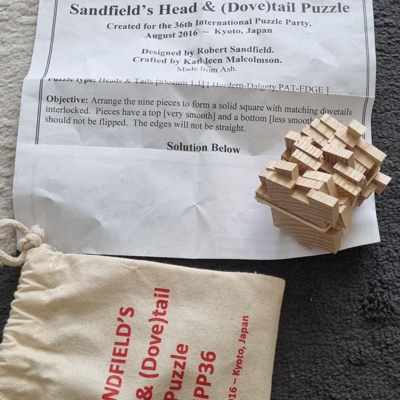 Sandfield’s Head and (Dove)tail Puzzle