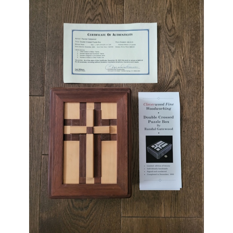 The Double Crossed Puzzle Box by Randal Gatewood