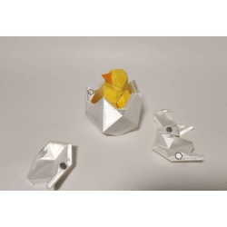 Baby Chick in Egg Magnetic Assembly