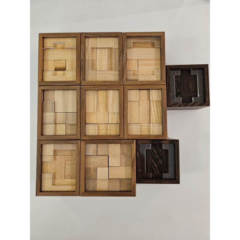 Lot of 10 packing puzzles by Yavuz