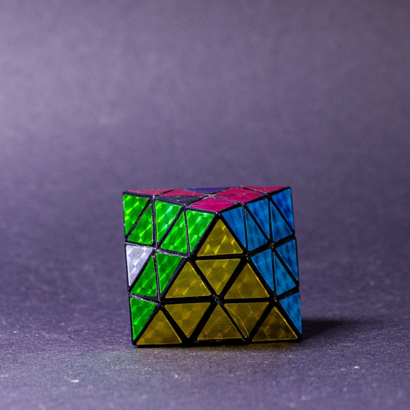 Magic Octahedron (holographic stickers) by Aleksandr Ordynets