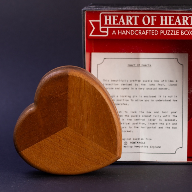 Heart of Hearts Puzzle Box by Pentangle