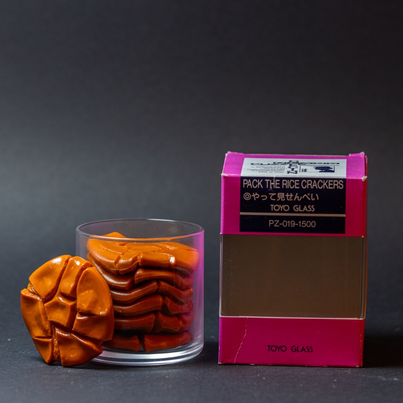 PACK THE RICE CRACKERS by Toyo Glass