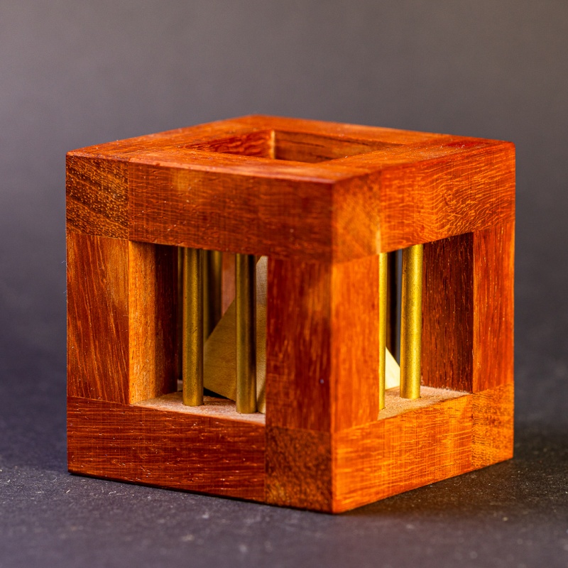 Pyramide in Cage J 70 by J.C.Constantin