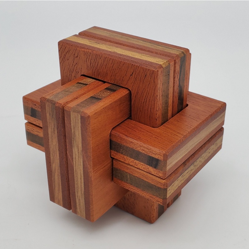 Partially Crooked 6 Board Burr by JUNO