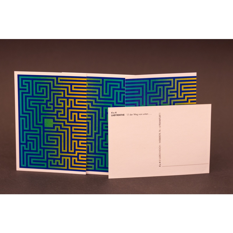 4x4 Labyrinthe 1 - The way from the bottom by Ulrich Koch