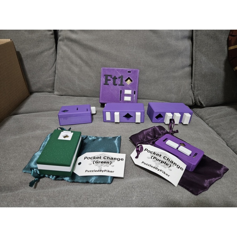 Free The One + Free The Five + Pocket Change Purple & Green LOT by Brian Piker