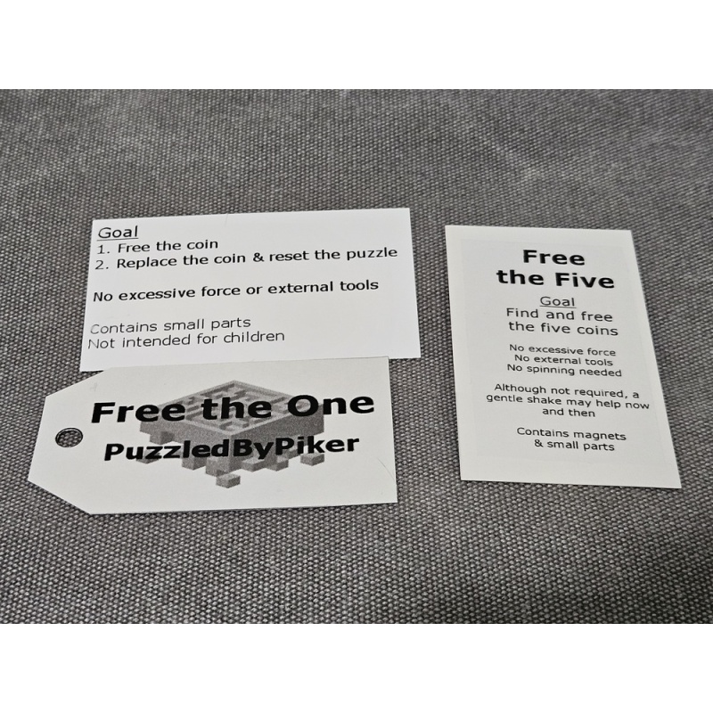 Free The One + Free The Five + Pocket Change Purple & Green LOT by Brian Piker