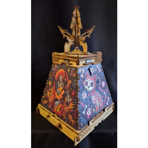 Cluepuzzle - Pyramid of the Sun. Jigsaw puzzle box.