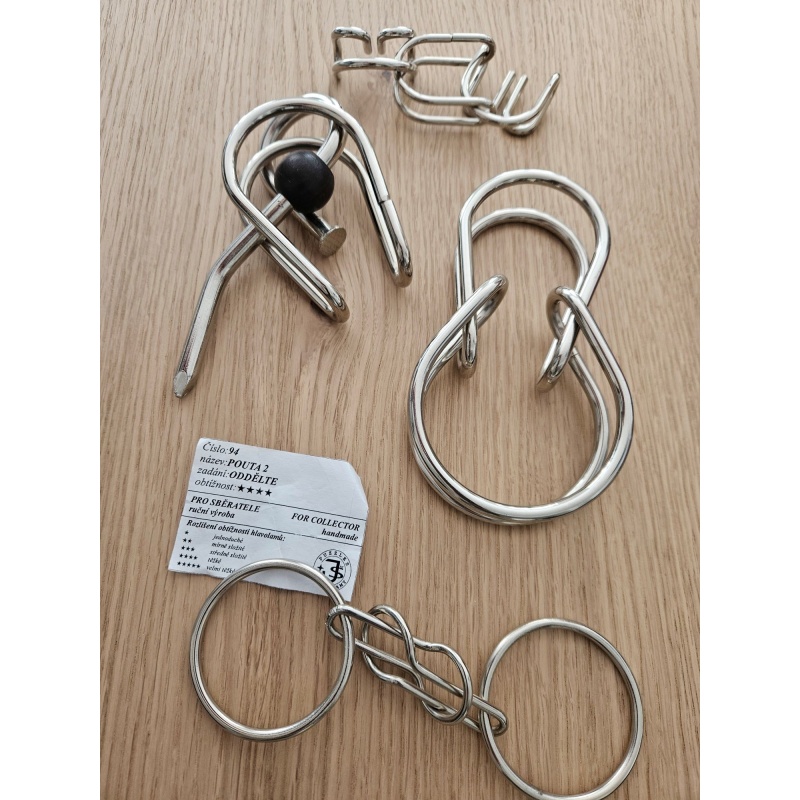 Metal disentanglement puzzle lot