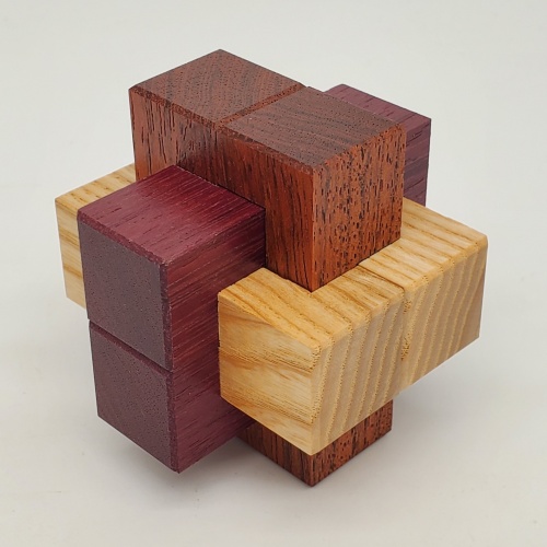 Parasitic Burr (mixed woods version) by Tyler Hudson and Eric Fuller