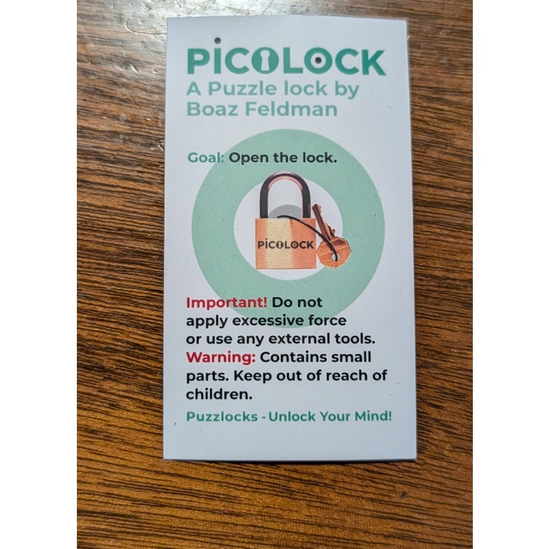 Pico lock (metal puzzle lock)