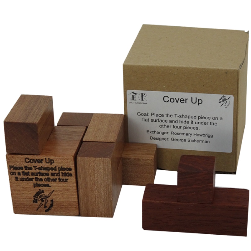 Cover Up unusual assembly puzzle by George Sicherman