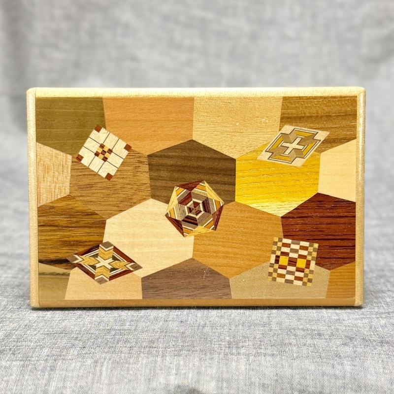 5Sun 10Steps Ran-Yosegi Japanese Puzzle Box
