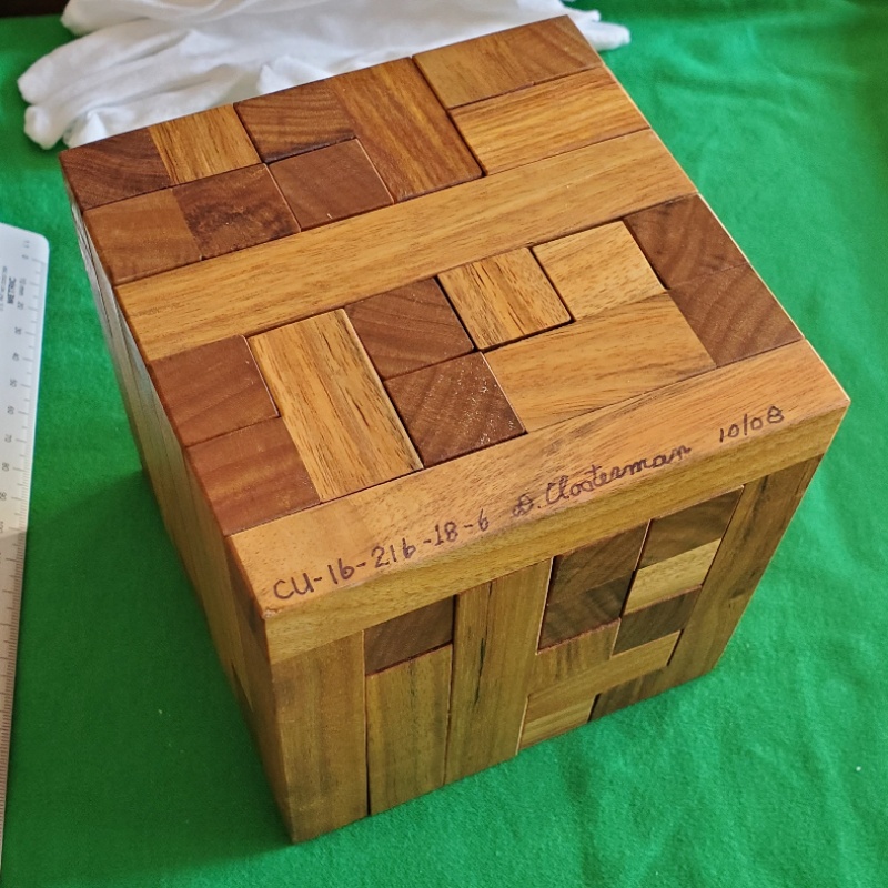 Closterman 6×6×6 Cube #16 New Super Canarywood