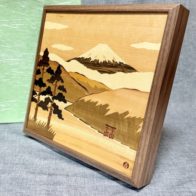 Secret Panel Box (Large) Lake Ashi & Mt.Fuji