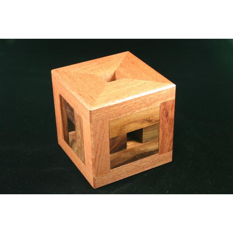 Four Piece Burr Cube Puzzle - RARE