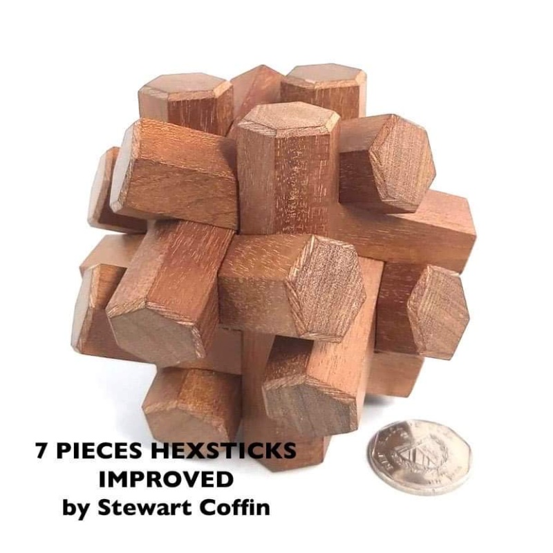 Seven-Piece Improved Hexsticks - Stewart Coffin Design #159-A