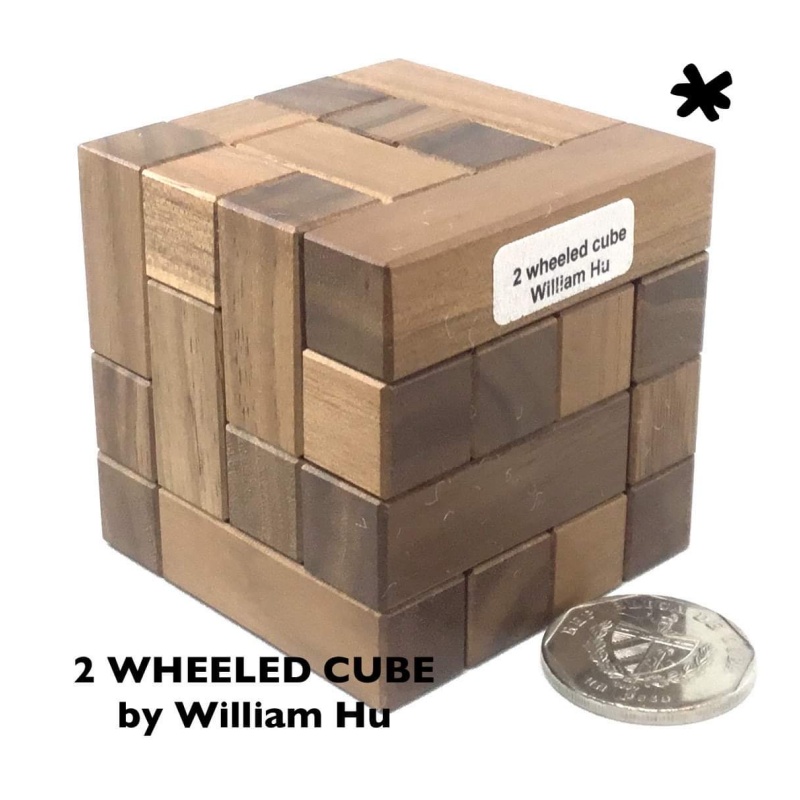 Two-Wheeled Cube - William Hu by Puzzlewood/Pelikan