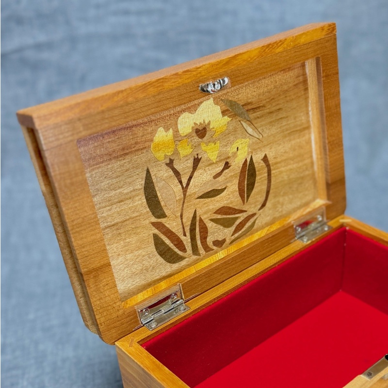 Book Type Secret Box Japanese traditional Yosegi