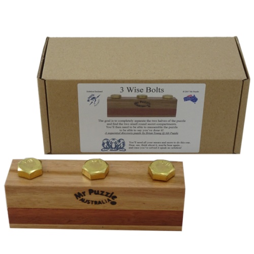 3 Wise Bolts sequential discovery puzzle by Brian Young