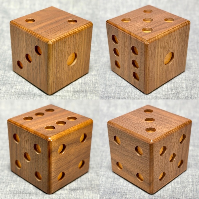 Dice (P-9-3) (1997) by Akio Kamei