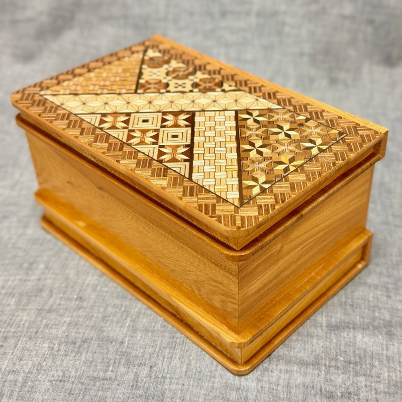 Book Type Secret Box Japanese traditional Yosegi
