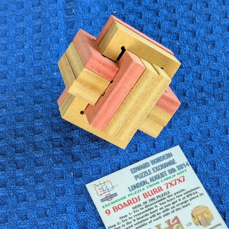 9 Boards Burr 7x7x7 (IPP34) by Marcel Gillen
